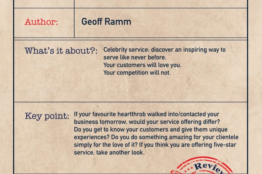Book review: Celebrity Service