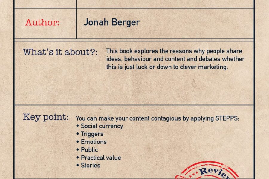 Book review: Contagious