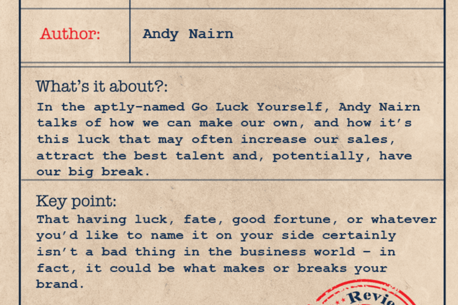Book review: Go Luck Yourself